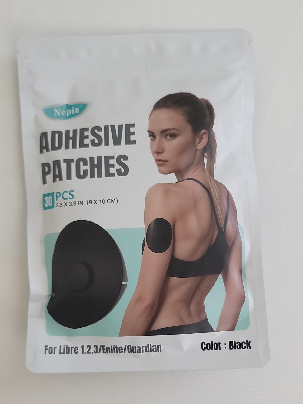 Black Adhesive Patches – Pack of 30